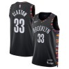 Dres Brooklyn Nets Nic Claxton Nike 2025-26 City Edition Crno Swingman